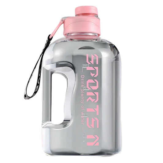 Wasserflasche Trinkflasche groß Sport 1,7Liter Fitness XXL Gym BPA frei mit